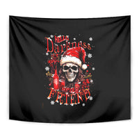 Skull Santa Claus Tapestry Hello Darkness My Old Friend - Wonder Print Shop