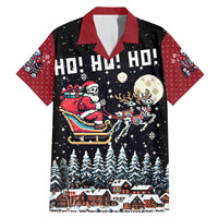 Skeleton Santa Claus Family Matching Mermaid Dress and Hawaiian Shirt Santa Is Coming Ho Ho Ho - Wonder Print Shop