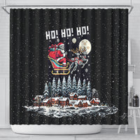 skeleton-santa-claus-shower-curtain-santa-is-coming-ho-ho-ho