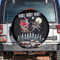 Skeleton Santa Claus Spare Tire Cover Santa Is Coming Ho Ho Ho - Wonder Print Shop