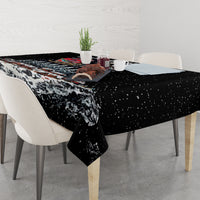Skeleton Santa Claus Tablecloth Santa Is Coming Ho Ho Ho - Wonder Print Shop