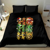 Sugar Skull Santa Bedding Set Sugar Skull Ho Ho Ho - Wonder Print Shop