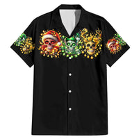 Sugar Skull Santa Family Matching Mermaid Dress and Hawaiian Shirt Sugar Skull Ho Ho Ho - Wonder Print Shop