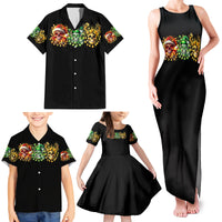 Sugar Skull Santa Family Matching Tank Maxi Dress and Hawaiian Shirt Sugar Skull Ho Ho Ho - Wonder Print Shop