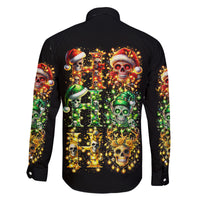 Sugar Skull Santa Family Matching Tank Maxi Dress and Hawaiian Shirt Sugar Skull Ho Ho Ho - Wonder Print Shop