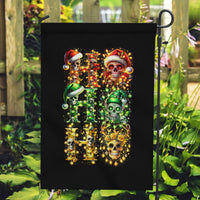 Sugar Skull Santa Garden Flag Sugar Skull Ho Ho Ho - Wonder Print Shop