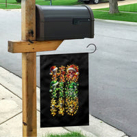 Sugar Skull Santa Garden Flag Sugar Skull Ho Ho Ho - Wonder Print Shop