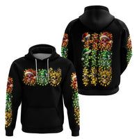Sugar Skull Santa Hoodie Sugar Skull Ho Ho Ho - Wonder Print Shop