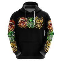 Sugar Skull Santa Hoodie Sugar Skull Ho Ho Ho - Wonder Print Shop