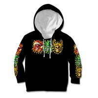 Sugar Skull Santa Kid Hoodie Sugar Skull Ho Ho Ho - Wonder Print Shop