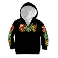 Sugar Skull Santa Kid Hoodie Sugar Skull Ho Ho Ho - Wonder Print Shop