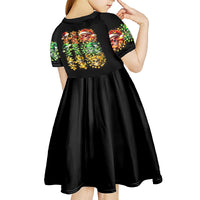 Sugar Skull Santa Kid Short Sleeve Dress Sugar Skull Ho Ho Ho - Wonder Print Shop
