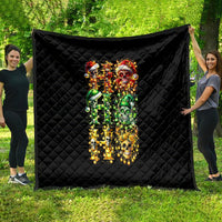Sugar Skull Santa Quilt Sugar Skull Ho Ho Ho - Wonder Print Shop