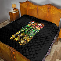 Sugar Skull Santa Quilt Sugar Skull Ho Ho Ho - Wonder Print Shop