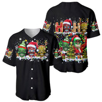 Skeleton Santa Claus Baseball Jersey Sugar Santa Claus Ho Ho Ho - Wonder Print Shop