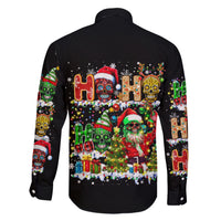 Skeleton Santa Claus Family Matching Short Sleeve Bodycon Dress and Hawaiian Shirt Sugar Santa Claus Ho Ho Ho - Wonder Print Shop