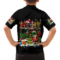 Skeleton Santa Claus Family Matching Summer Maxi Dress and Hawaiian Shirt Sugar Santa Claus Ho Ho Ho - Wonder Print Shop