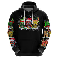 Skeleton Santa Claus Hoodie Sugar Santa Claus Ho Ho Ho - Wonder Print Shop