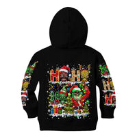 Skeleton Santa Claus Kid Hoodie Sugar Santa Claus Ho Ho Ho - Wonder Print Shop