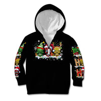 Skeleton Santa Claus Kid Hoodie Sugar Santa Claus Ho Ho Ho - Wonder Print Shop