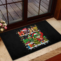Skeleton Santa Claus Rubber Doormat Sugar Santa Claus Ho Ho Ho - Wonder Print Shop