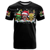 Skeleton Santa Claus T Shirt Sugar Santa Claus Ho Ho Ho - Wonder Print Shop