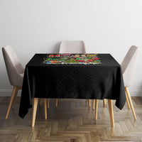 Skeleton Santa Claus Tablecloth Sugar Santa Claus Ho Ho Ho - Wonder Print Shop