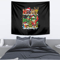 Skeleton Santa Claus Tapestry Sugar Santa Claus Ho Ho Ho - Wonder Print Shop