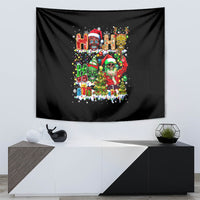 Skeleton Santa Claus Tapestry Sugar Santa Claus Ho Ho Ho - Wonder Print Shop