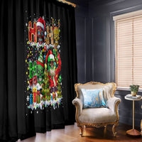 Skeleton Santa Claus Window Curtain Sugar Santa Claus Ho Ho Ho - Wonder Print Shop