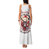 Skull Santa Claus Family Matching Tank Maxi Dress and Hawaiian Shirt I Heard Santa On The Roof So I Turned On Fireplace - Wonder Print Shop