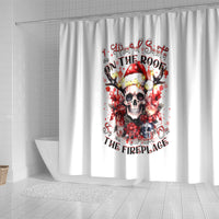 skull-santa-claus-shower-curtain-i-heard-santa-on-the-roof-so-i-turned-on-fireplace