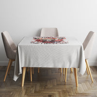 Skull Santa Claus Tablecloth I Heard Santa On The Roof So I Turned On Fireplace - Wonder Print Shop