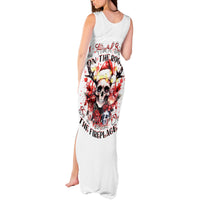Skull Santa Claus Tank Maxi Dress I Heard Santa On The Roof So I Turned On Fireplace - Wonder Print Shop