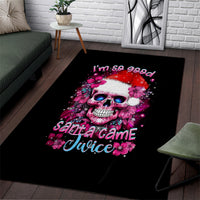 Skull Santa Claus Area Rug I'm So Good Santa Came Juice - Wonder Print Shop