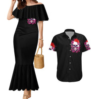 Skull Santa Claus Couples Matching Mermaid Dress and Hawaiian Shirt I'm So Good Santa Came Juice - Wonder Print Shop