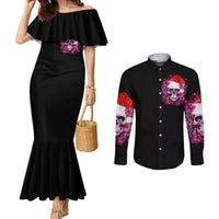 skull-santa-claus-couples-matching-mermaid-dress-and-long-sleeve-button-shirt-im-so-good-santa-came-juice