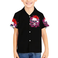 Skull Santa Claus Family Matching Puletasi Dress and Hawaiian Shirt I'm So Good Santa Came Juice - Wonder Print Shop