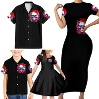 Skull Santa Claus Family Matching Short Sleeve Bodycon Dress and Hawaiian Shirt I'm So Good Santa Came Juice - Wonder Print Shop