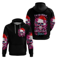 Skull Santa Claus Hoodie I'm So Good Santa Came Juice - Wonder Print Shop