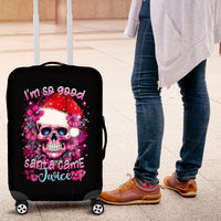 Skull Santa Claus Luggage Cover I'm So Good Santa Came Juice - Wonder Print Shop