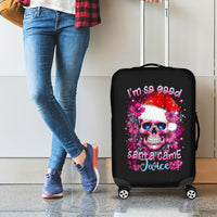 Skull Santa Claus Luggage Cover I'm So Good Santa Came Juice - Wonder Print Shop