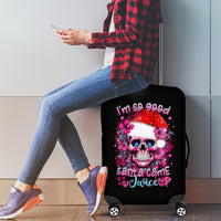 Skull Santa Claus Luggage Cover I'm So Good Santa Came Juice - Wonder Print Shop