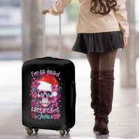 Skull Santa Claus Luggage Cover I'm So Good Santa Came Juice - Wonder Print Shop