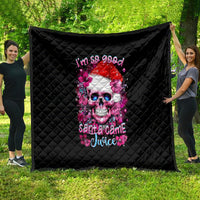 Skull Santa Claus Quilt I'm So Good Santa Came Juice - Wonder Print Shop