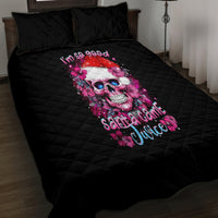 Skull Santa Claus Quilt Bed Set I'm So Good Santa Came Juice - Wonder Print Shop