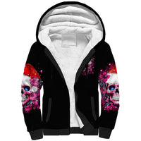 Skull Santa Claus Sherpa Hoodie I'm So Good Santa Came Juice - Wonder Print Shop