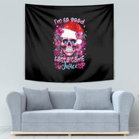 Skull Santa Claus Tapestry I'm So Good Santa Came Juice - Wonder Print Shop