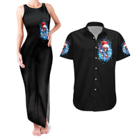 Skull Santa Girl Couples Matching Tank Maxi Dress and Hawaiian Shirt Iam A Sweet Girl But If You Piss Me Off, I Alway Full Of Crazy - Wonder Print Shop