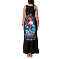 Skull Santa Girl Family Matching Tank Maxi Dress and Hawaiian Shirt Iam A Sweet Girl But If You Piss Me Off, I Alway Full Of Crazy - Wonder Print Shop